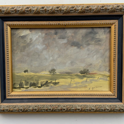 Traditional Landscape Oil Painting "Ornate Frame" Refined Small Artwork Holland Art Shop