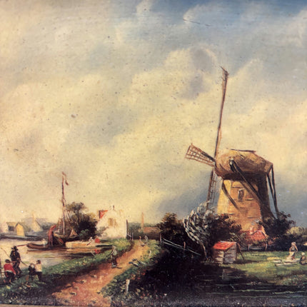 Expressive Landscape Print "Gilded Frame" Refined Small Artwork Holland Art Shop
