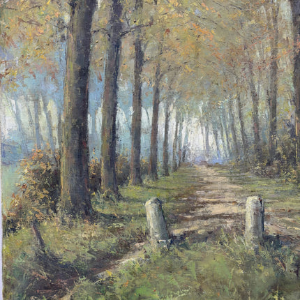 Timeless Landscape Oil Painting "Tree Alley" Detailed Artwork Holland Art Shop