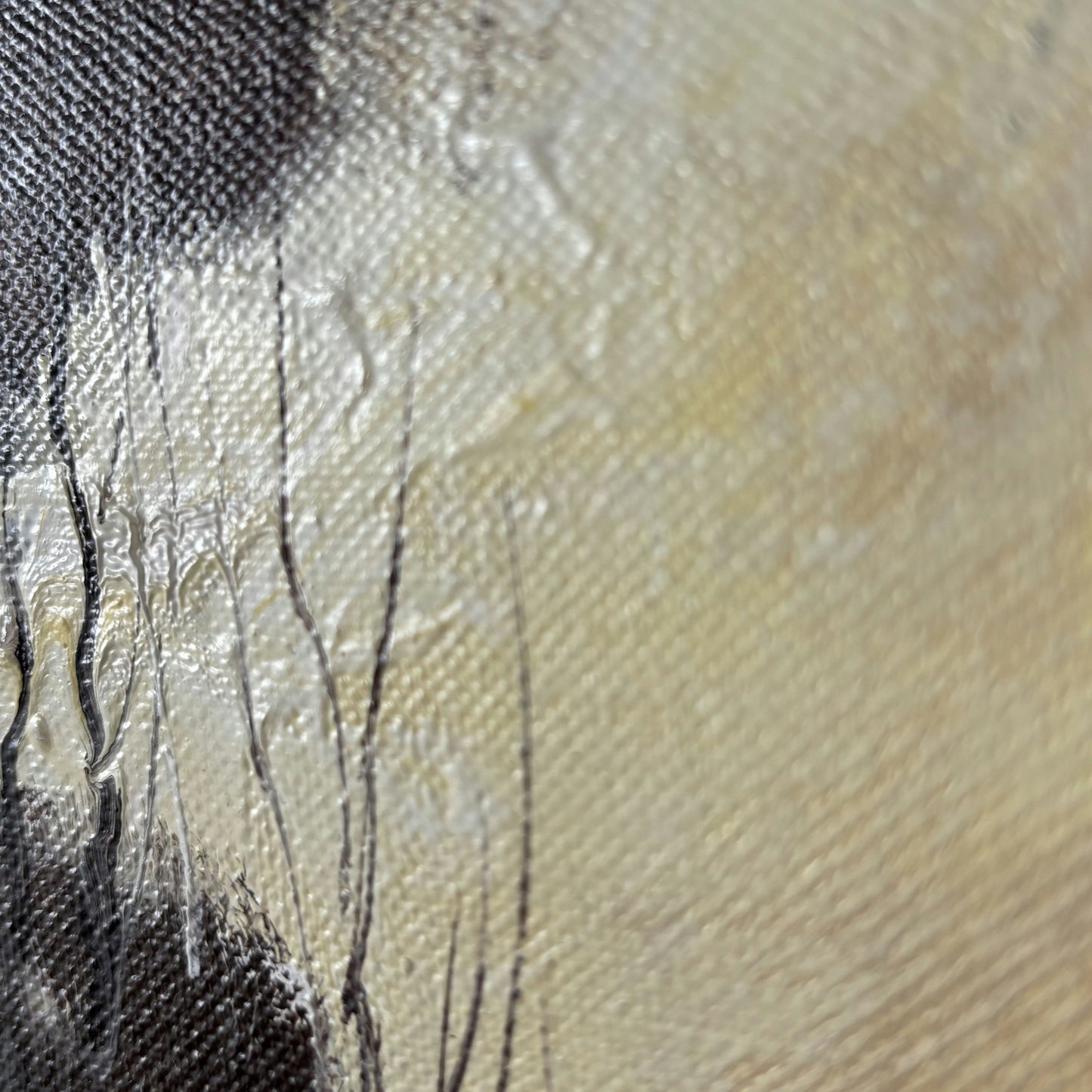 Refined Oil Painting Winter Landscape "Winter Trees" Figurative Large Artwork