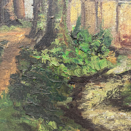 Rustic Landscape Oil Painting "Stone Bridge" Detailed Large Artwork Holland Art Shop