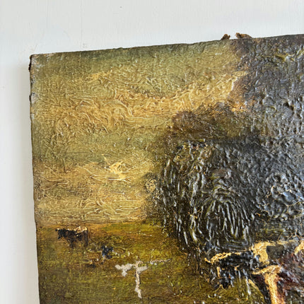 Traditional Animals Oil Painting "Textured Canvas" Rustic Small Artwork Holland Art Shop