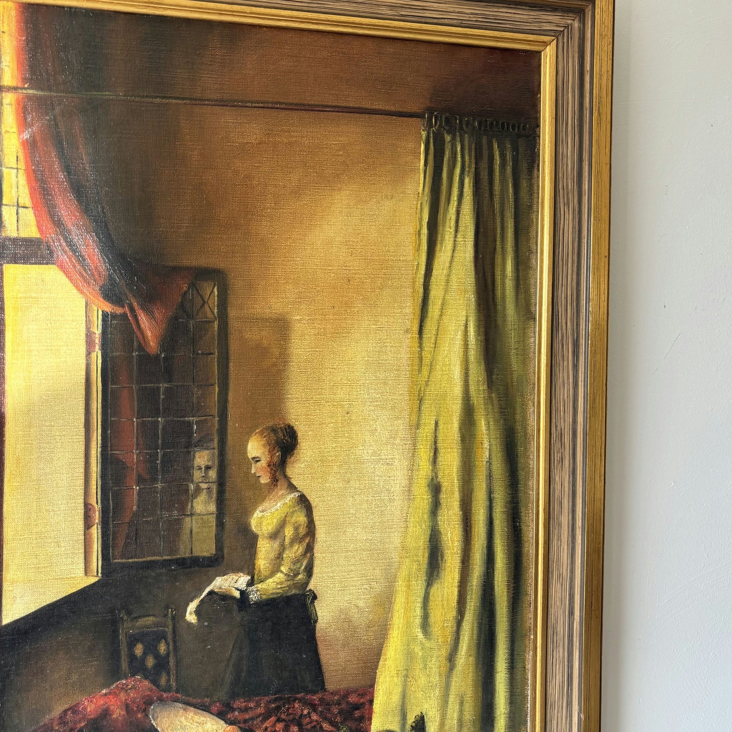 Traditional Oil Painting "Window Reflection" Fine Medium Art