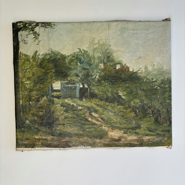 Detailed Landscape Oil Painting "Country Path" Handcrafted Artwork Holland Art Shop