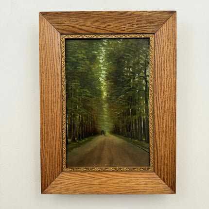 Expressive Landscape Oil Painting "Tree Avenue" Elegant Artwork Holland Art Shop