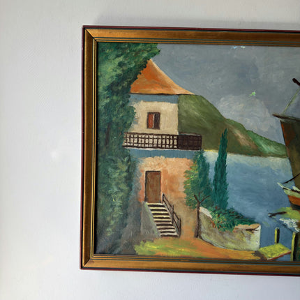 Intriguing Oil Painting Landscape "Sailing Ship" Classic Medium Artwork Holland Art Shop