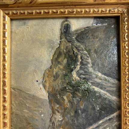 Rustic Scenery Oil Painting "Gilded Frame" Expressive Small Art Holland Art Shop