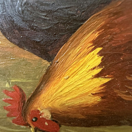 Detailed Animals Oil Painting "Golden Frame" Rustic Small Art Holland Art Shop