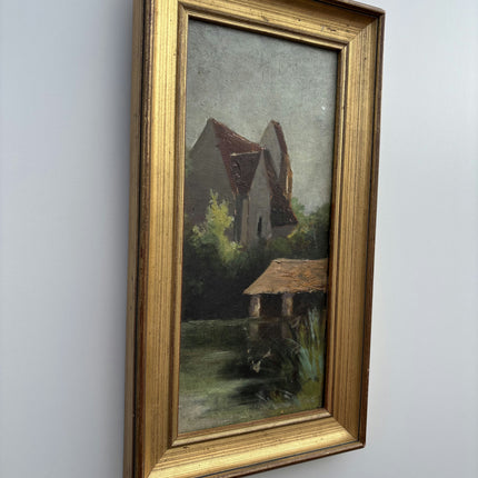 Original Landscape Oil Painting "Framed Painting" Handcrafted Small Artwork Holland Art Shop
