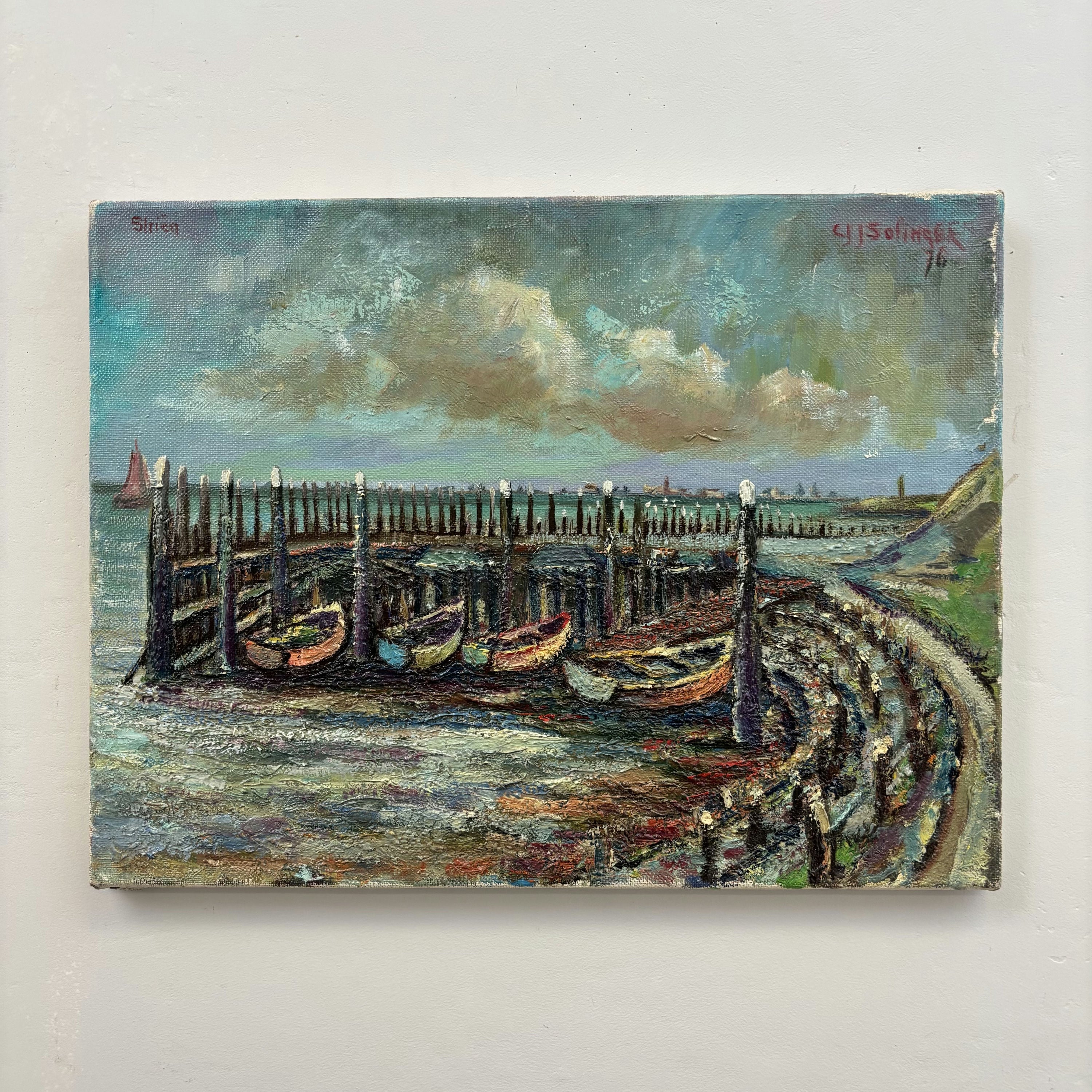 Expressive Seascape Oil Painting 