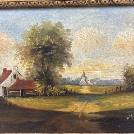 Classic Landscape Oil Painting "Country Cottage" Elegant Dutch Artwork Holland Art Shop