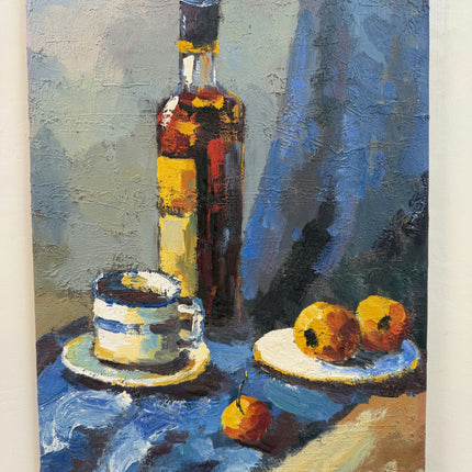 Vintage Still Life Oil Painting "Wine Bottle" Classic Art Holland Art Shop