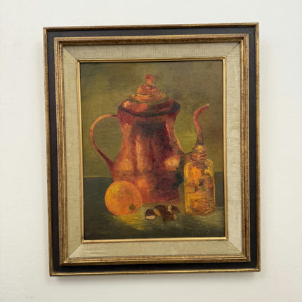 Rustic Still Life Oil Painting "Copper Teapot" Detailed Art Holland Art Shop