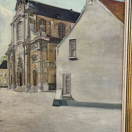 Classic Cityscape Oil Painting "Town Church" Traditional Art Holland Art Shop