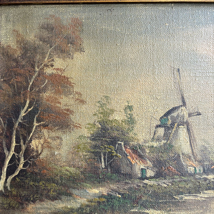 Traditional Landscape Oil Painting "Thatched Cottage" Expressive Dutch Artwork Holland Art Shop