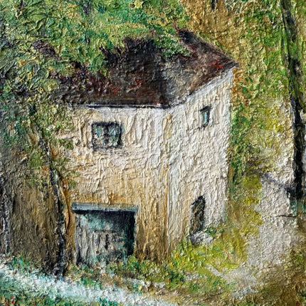 Vintage Landscape Oil Painting "Country House" Timeless Artwork Holland Art Shop