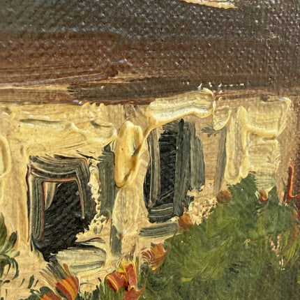 Refined Landscape Oil Painting "Thatched Roof" Original Art Holland Art Shop