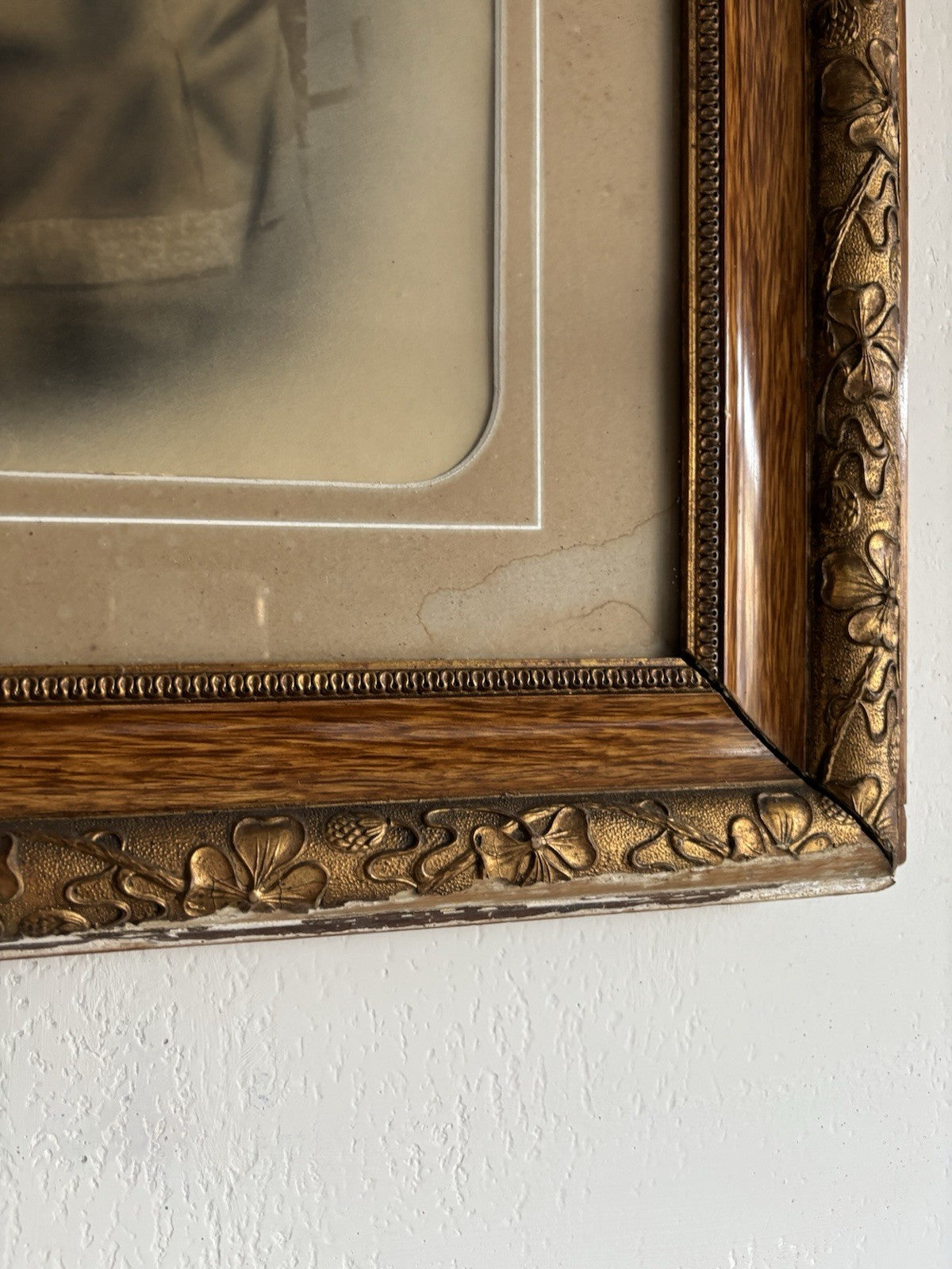 Antique Drawing Behind Glass Extremely Detailed Master Skill Art 19th Century