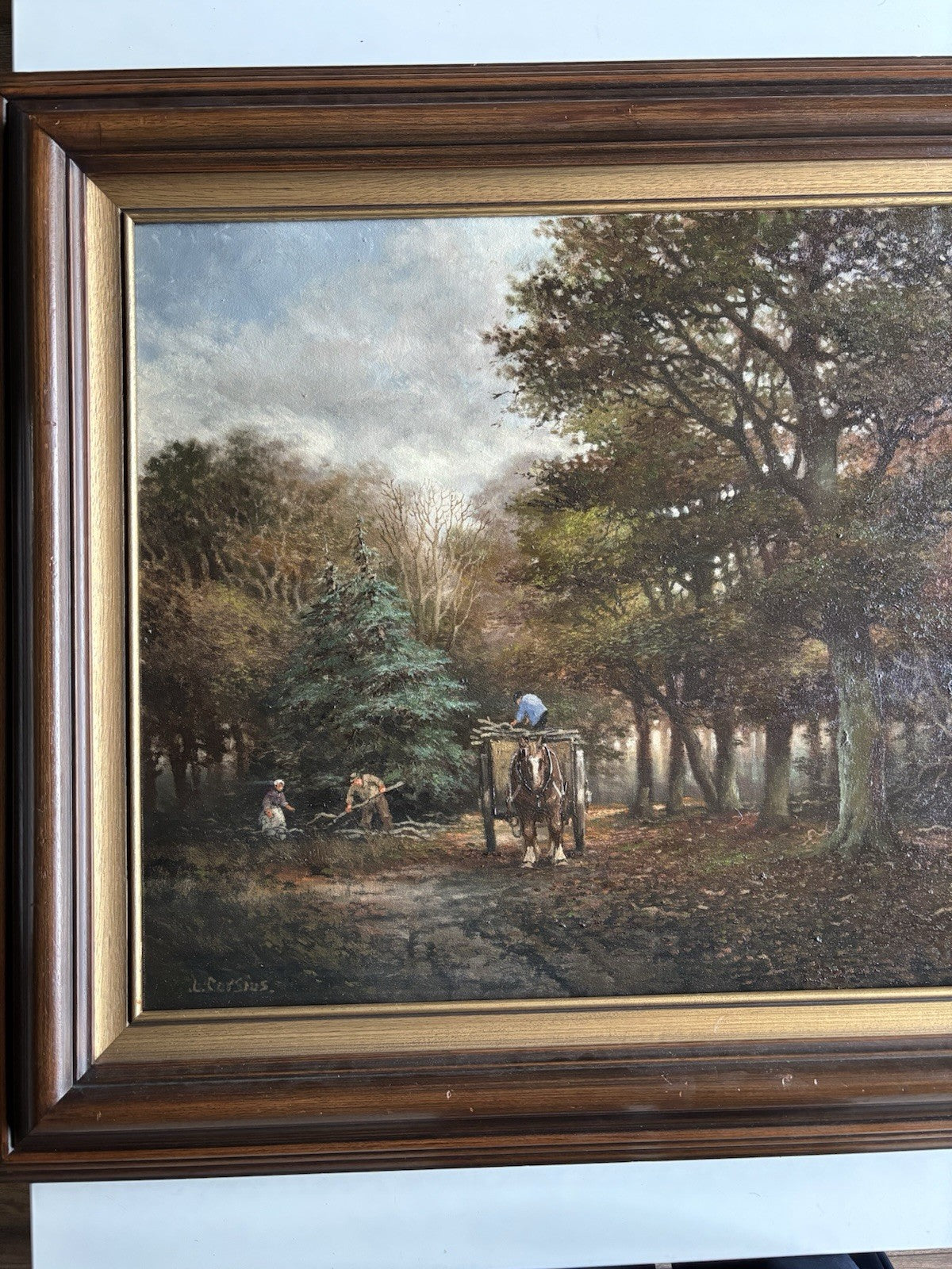 20th Century Dutch Landscape Oil Painting by Corsius Bos – Large Original