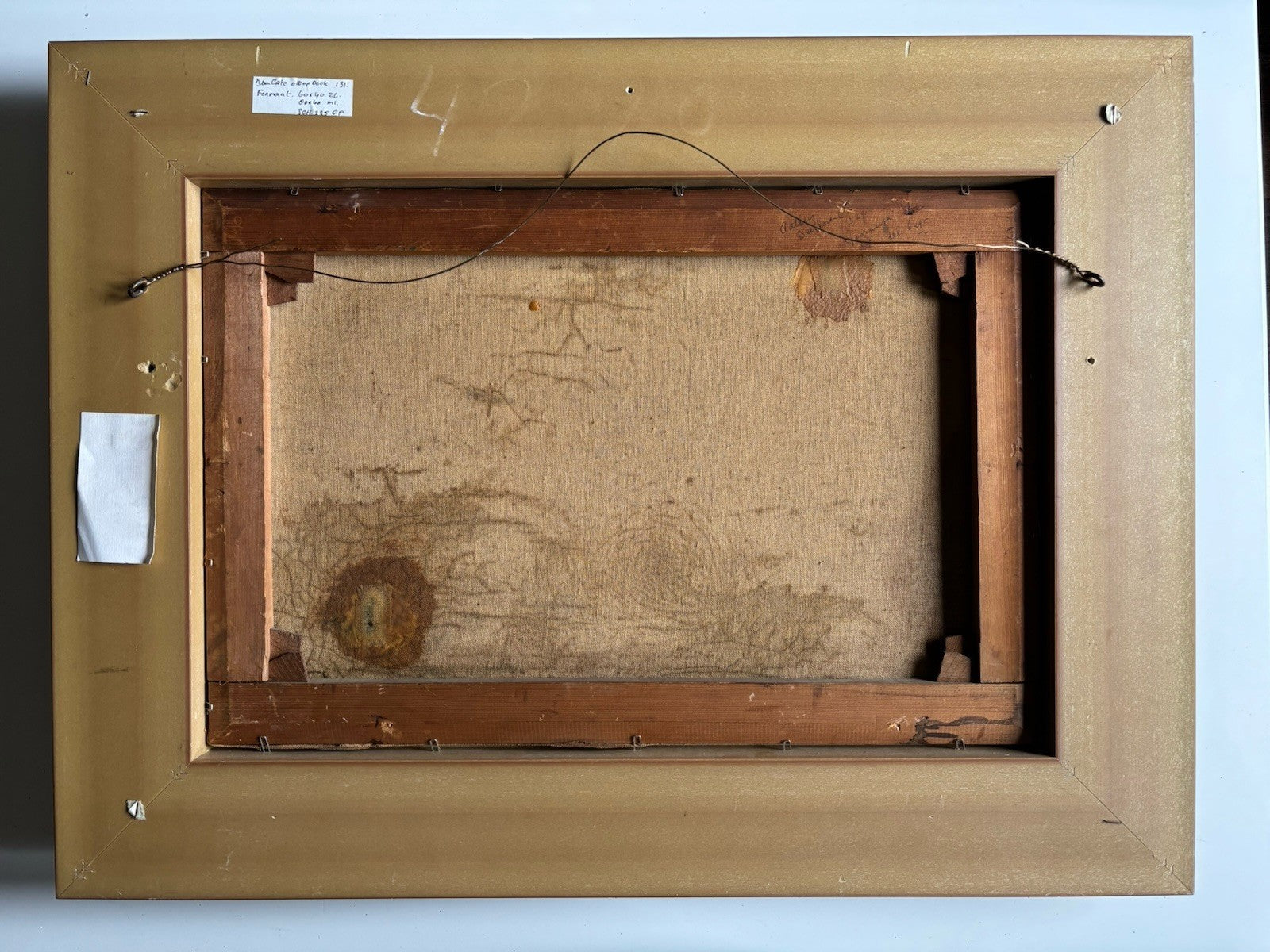 19th Century Dutch Landscape Oil Painting Bridge Trees Signed Original