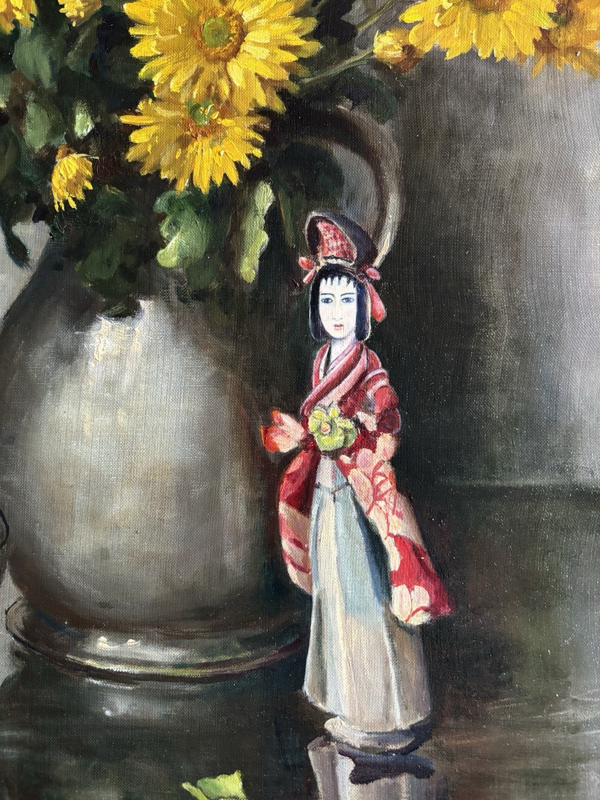 Willy Fleur (1888-1967) Original Oil Painting Floral Still Life Signed