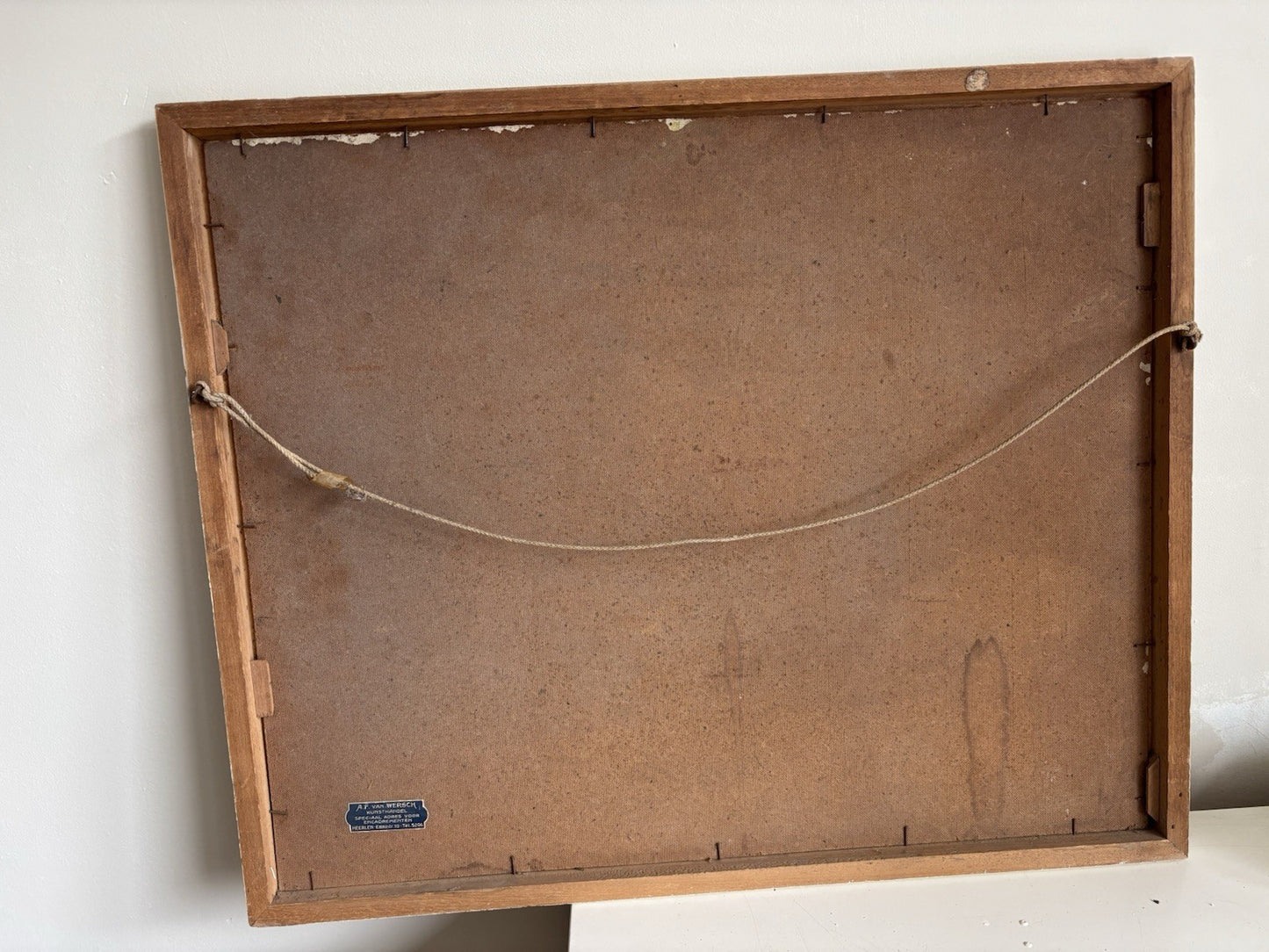 Year 1960 Colorful Still Life Oil Painting Framed Unique Hand Made Panel Art