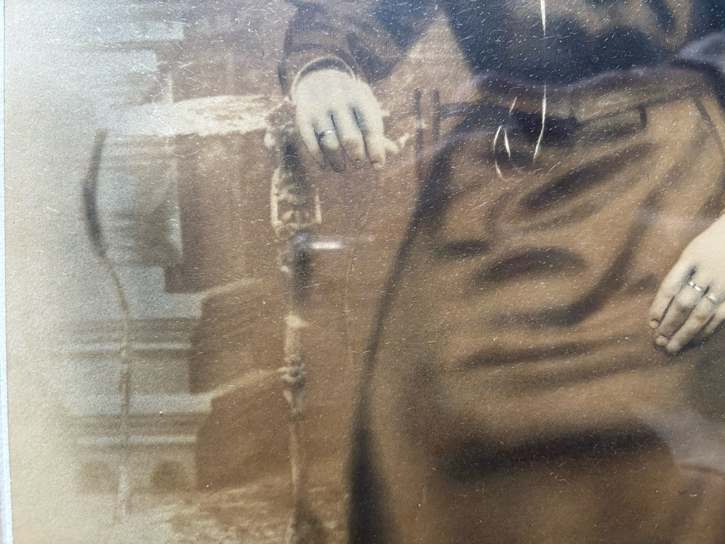 Antique Drawing Behind Glass Extremely Detailed Master Skill Art 19th Century