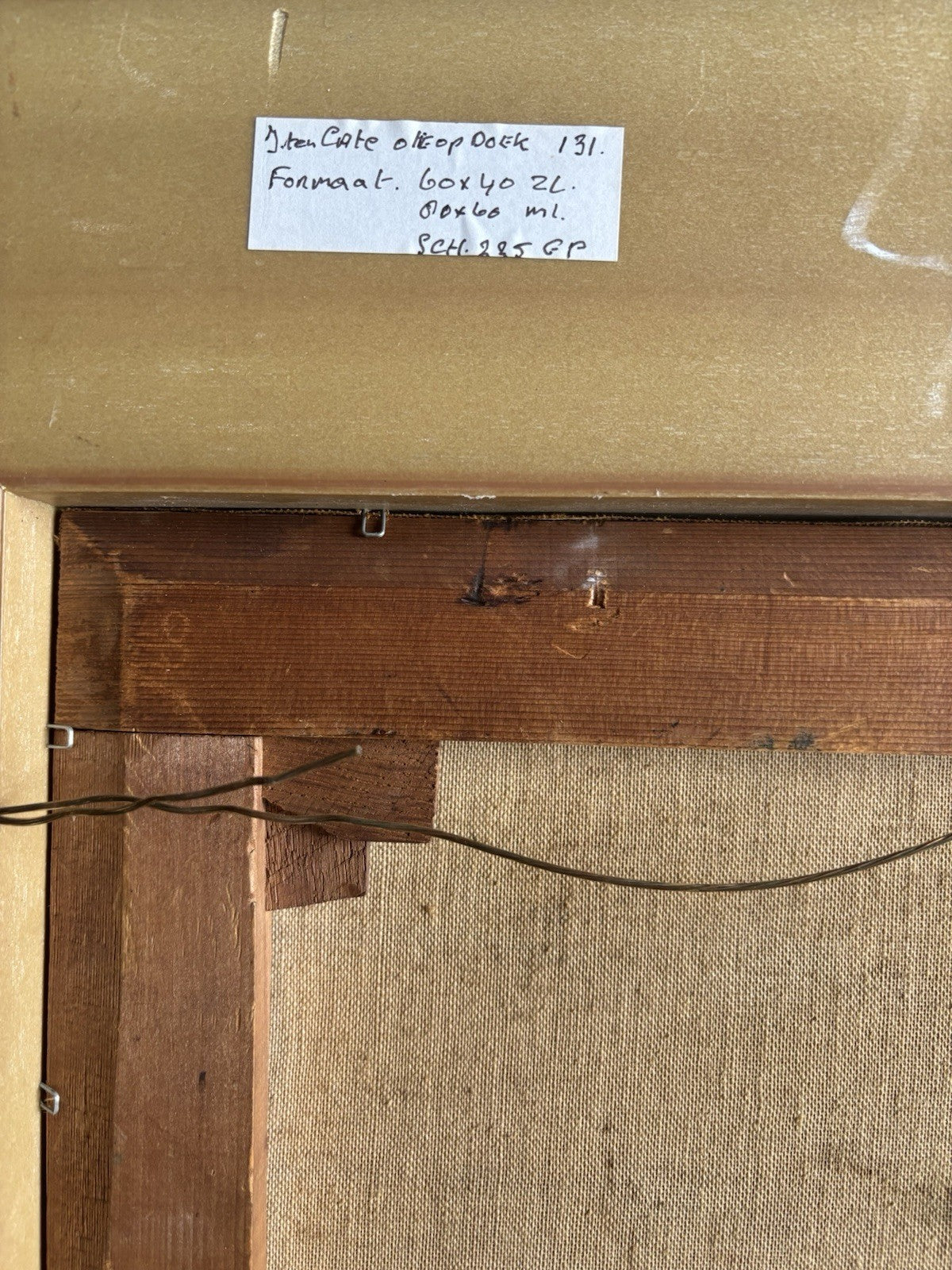 19th Century Dutch Landscape Oil Painting Bridge Trees Signed Original