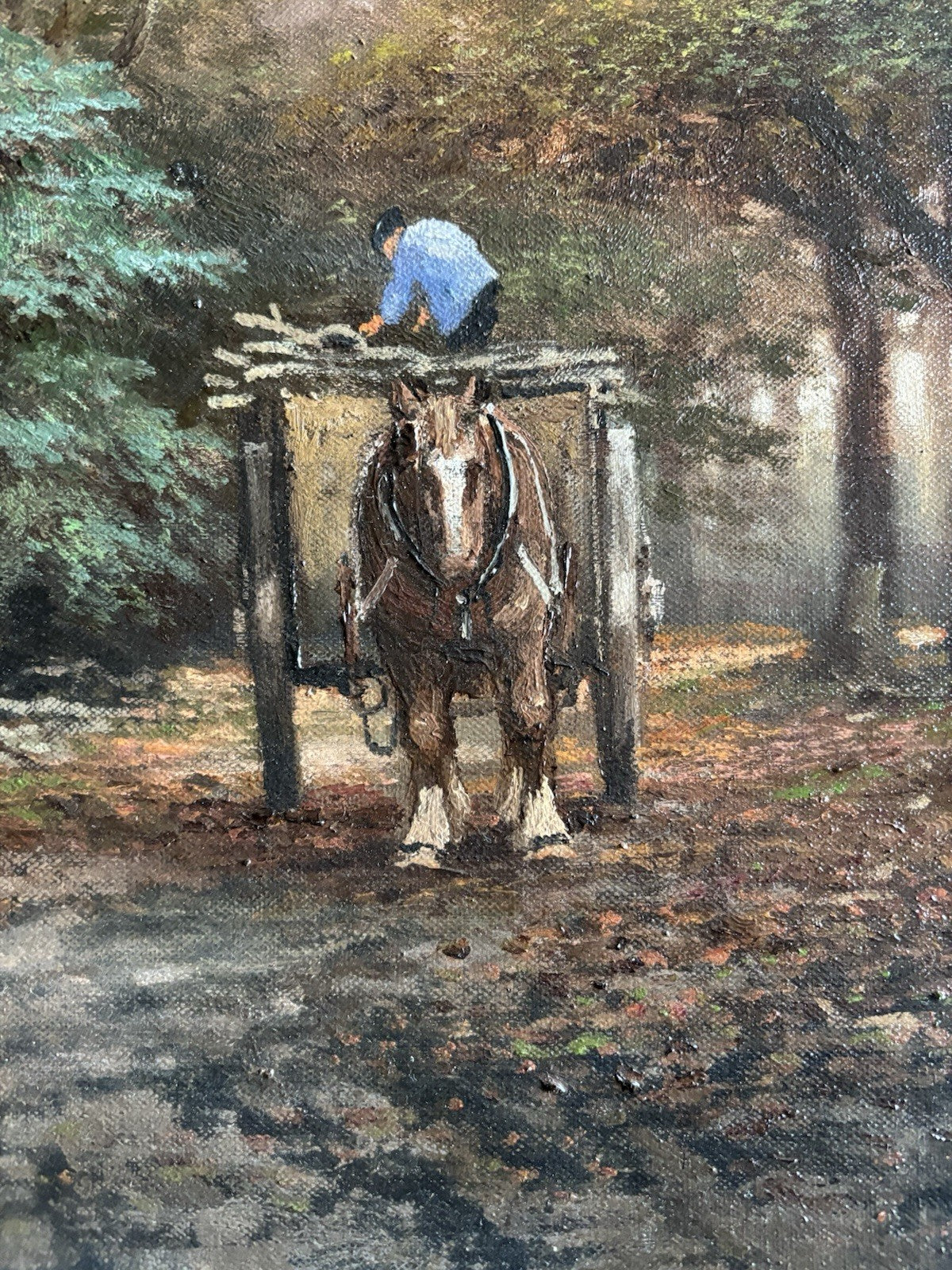 20th Century Dutch Landscape Oil Painting by Corsius Bos – Large Original