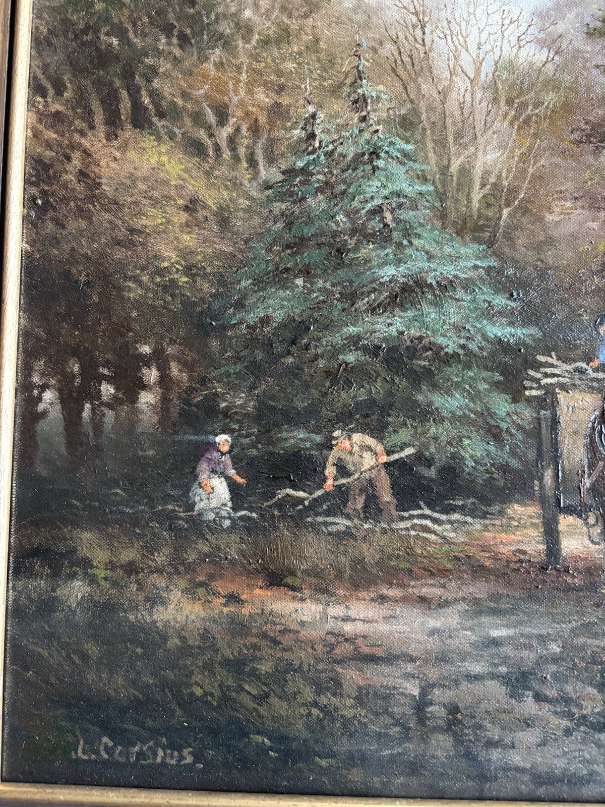 20th Century Dutch Landscape Oil Painting by Corsius Bos – Large Original