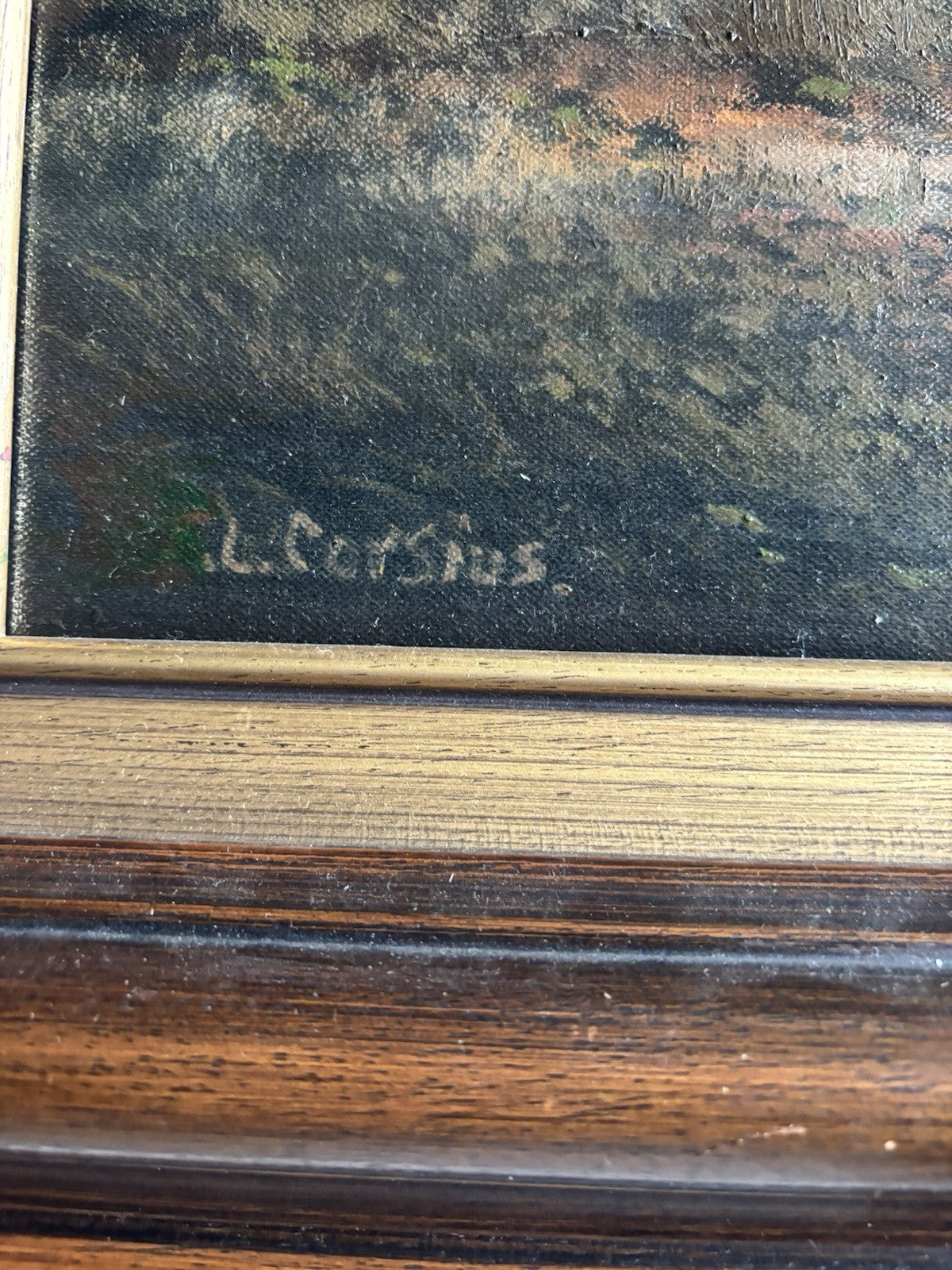 20th Century Dutch Landscape Oil Painting by Corsius Bos – Large Original