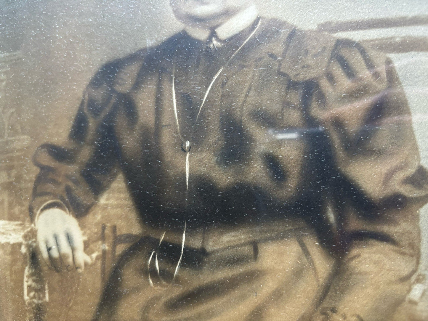 Antique Drawing Behind Glass Extremely Detailed Master Skill Art 19th Century