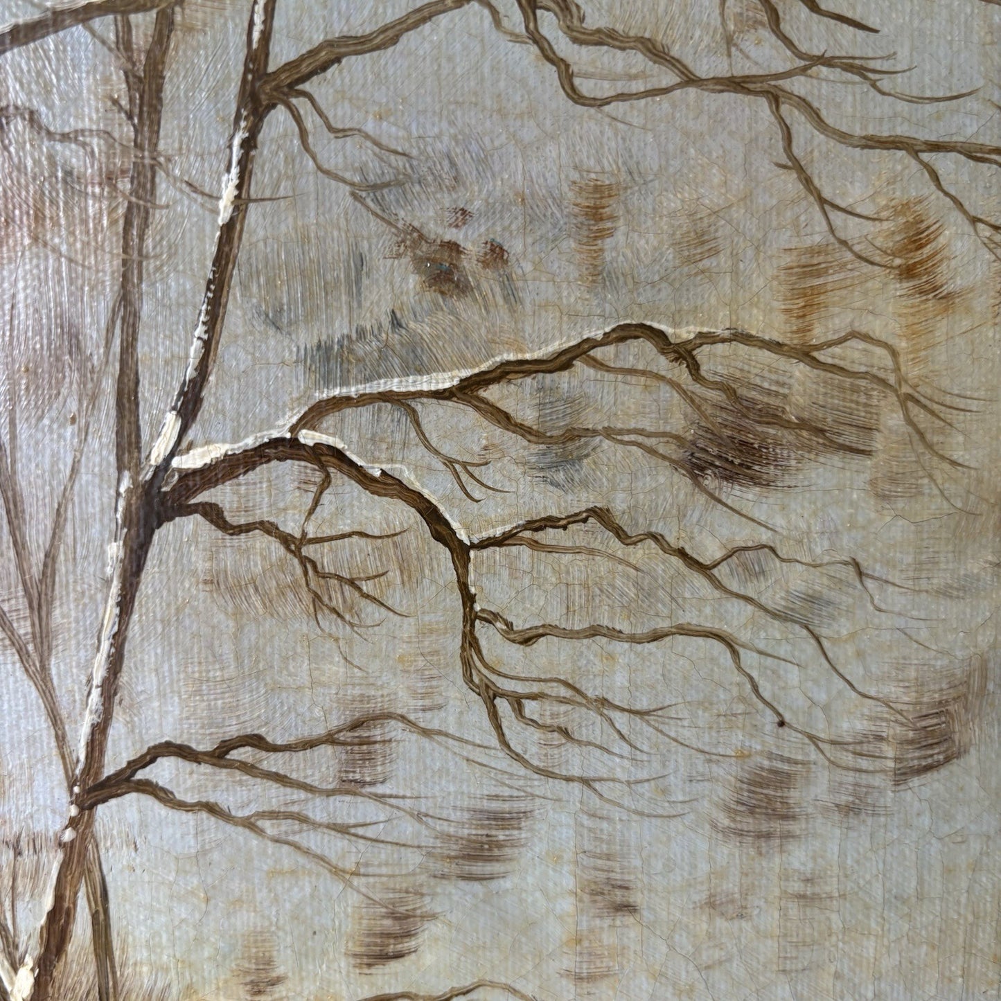 "Country Road”  Vintage Landscape  Framed Classic Original Oil Painting