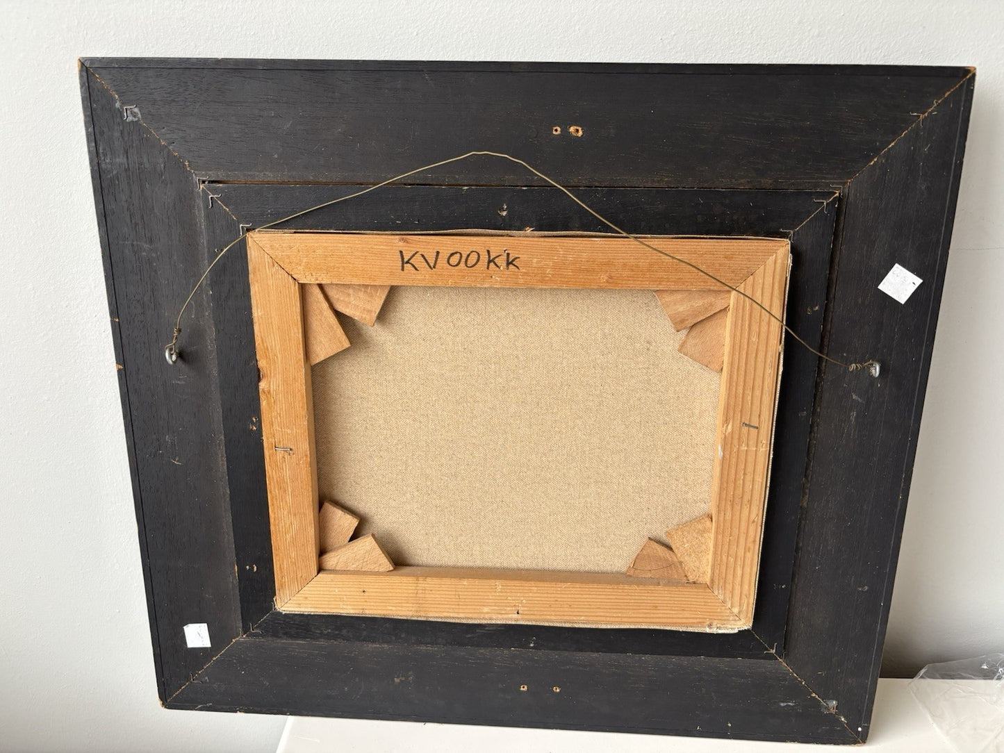 Vintage “COUNTRYSIDE LANDSCAPE WITH TREE” Oil Painting Signed Framed Dutch