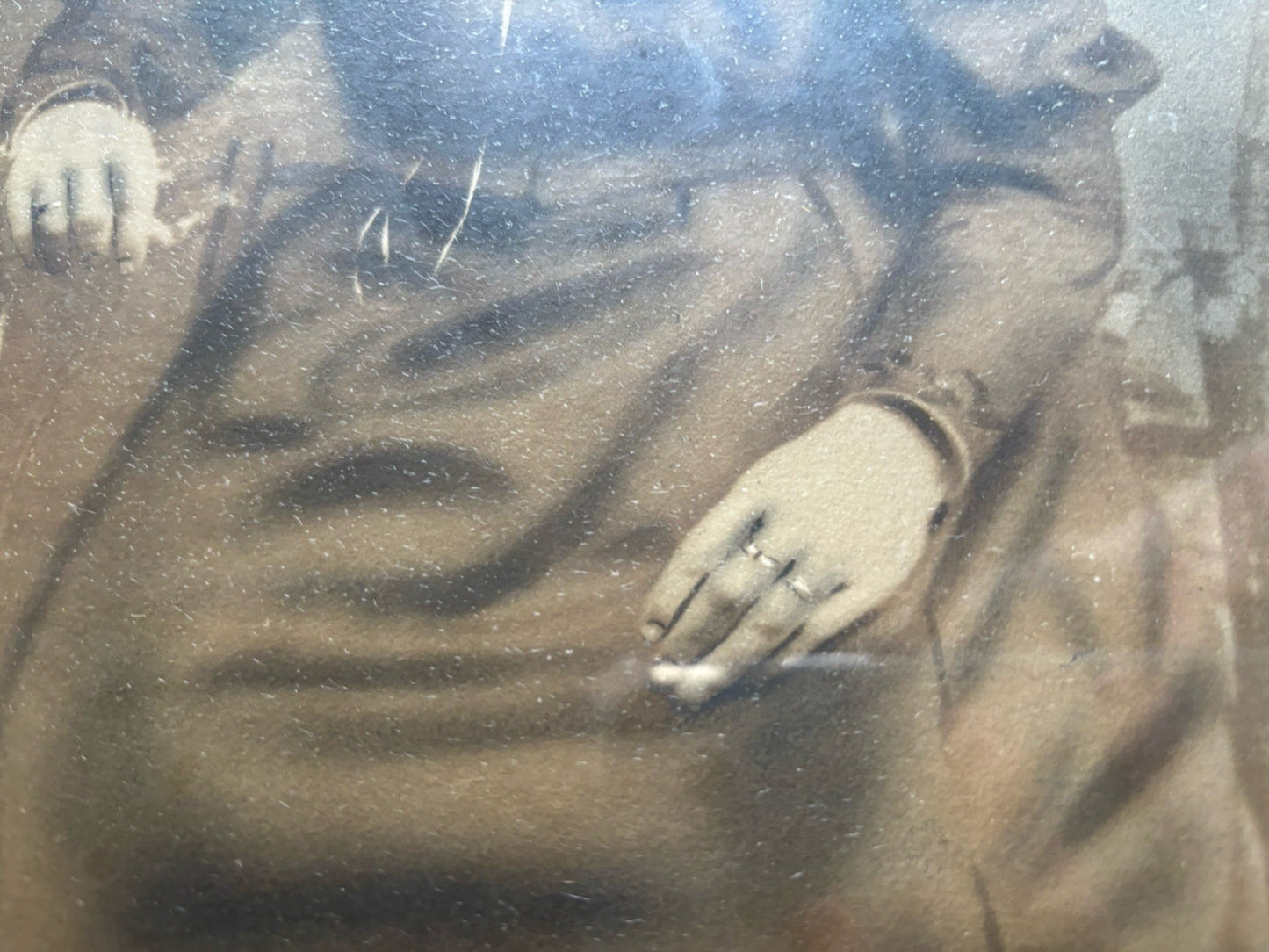 Antique Drawing Behind Glass Extremely Detailed Master Skill Art 19th Century