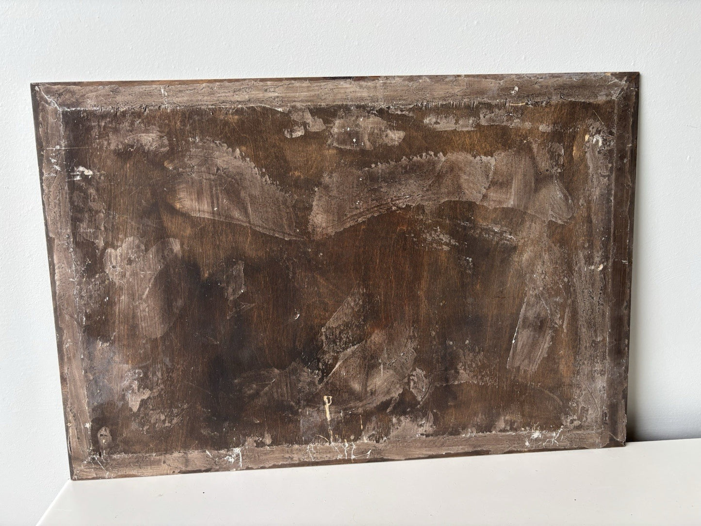 Antique “WINTER PATH THROUGH THE TREES” Oil Painting – 19th Century Dutch