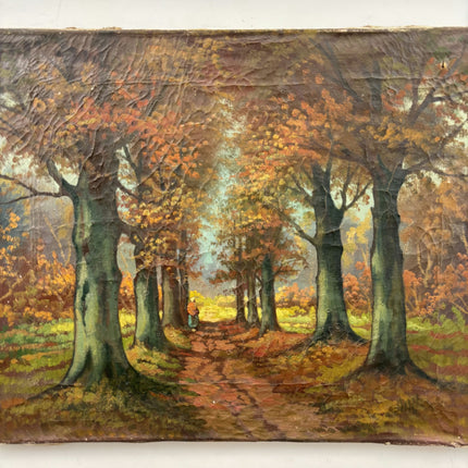 Refined Landscape Oil Painting "Canvas Back" Detailed Artwork Holland Art Shop