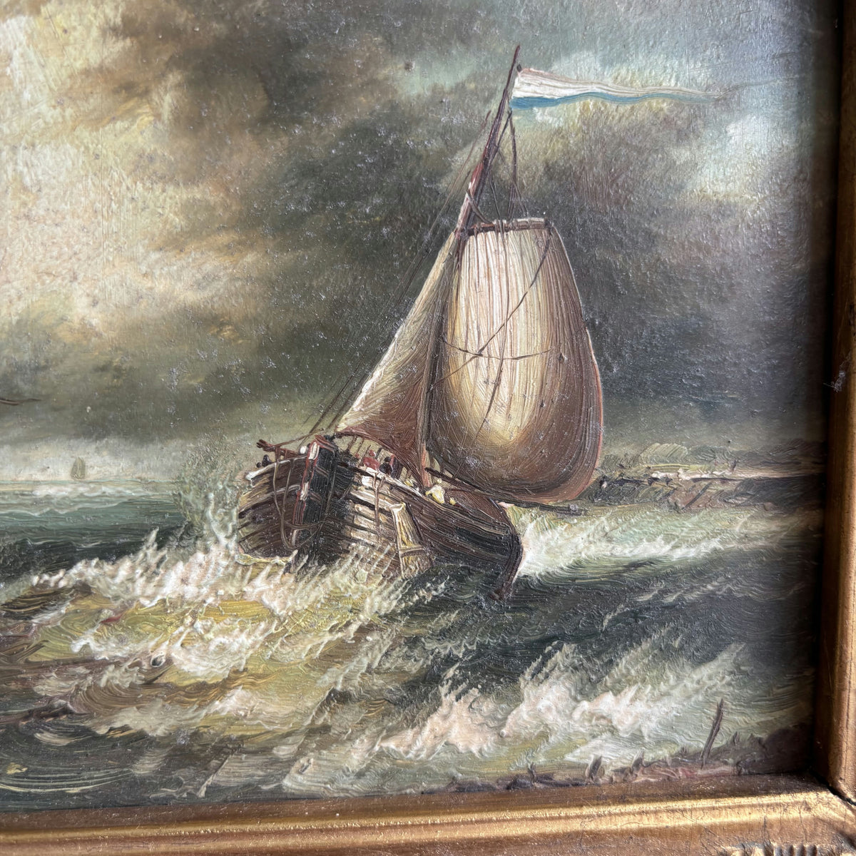 Elegant Seascape Oil Painting 