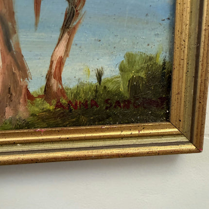 Detailed Landscape Oil Painting "Tall Tree" Refined Art Holland Art Shop
