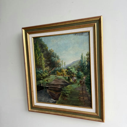 Elegant Scenery Oil Painting "Framed Landscape" Timeless Artwork Holland Art Shop