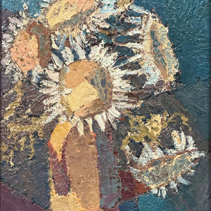 Original Floral Still Life Oil Painting "Sunflowers Bouquet" Authentic Artwork Holland Art Shop