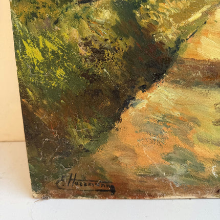 Original Landscape Oil Painting "Dirt Path" Timeless Art Holland Art Shop