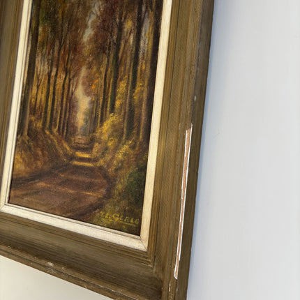 Refined Landscape Oil Painting "Forest Path" Elegant Large Artwork Holland Art Shop