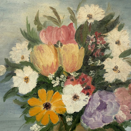 Detailed Floral Still Life Oil Painting "Flower Vase" Timeless Small Art Holland Art Shop