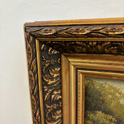 Handcrafted Landscape Oil Painting "Gilded Frame" Detailed Art Holland Art Shop
