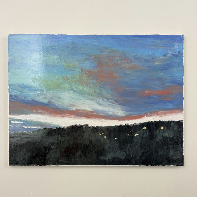 Traditional Landscape Oil Painting "Dark Hill" Refined Large Art Holland Art Shop
