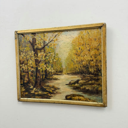 Timeless Landscape Oil Painting "Flowering Tree" Elegant Small Art Holland Art Shop