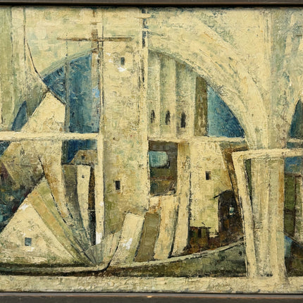 Refined Cityscape Oil Painting "Coastal Cliff" Traditional Artwork Holland Art Shop