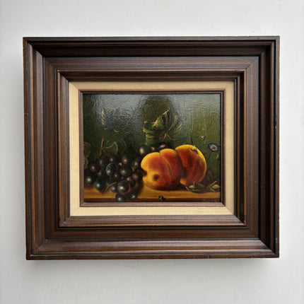 Handcrafted Still Life Oil Painting "Peach Fruit" Original Art Holland Art Shop