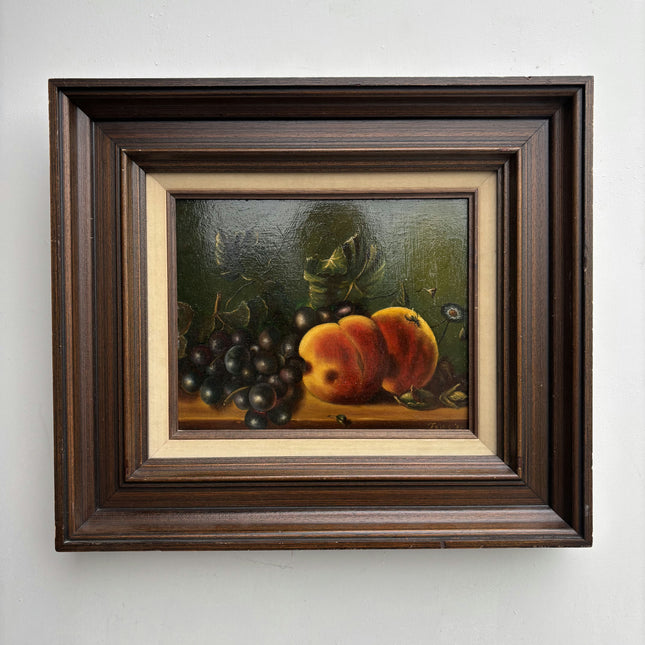 Handcrafted Still Life Oil Painting "Peach Fruit" Original Art Holland Art Shop